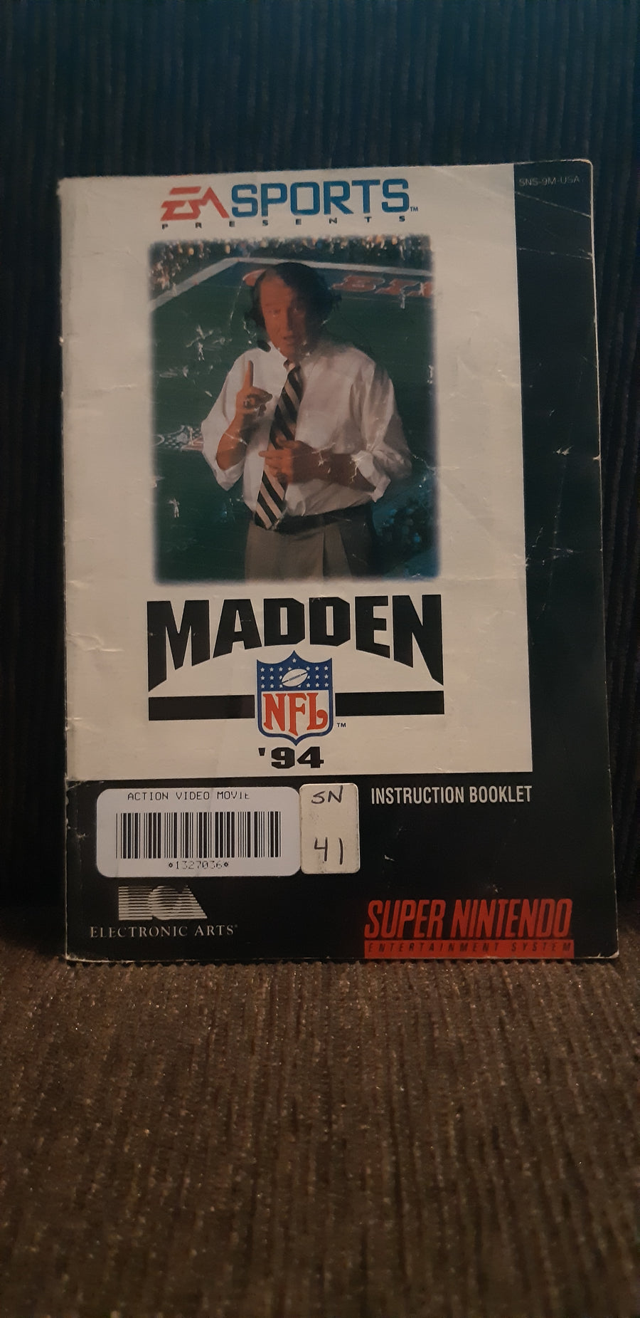 Madden 94 snes manual