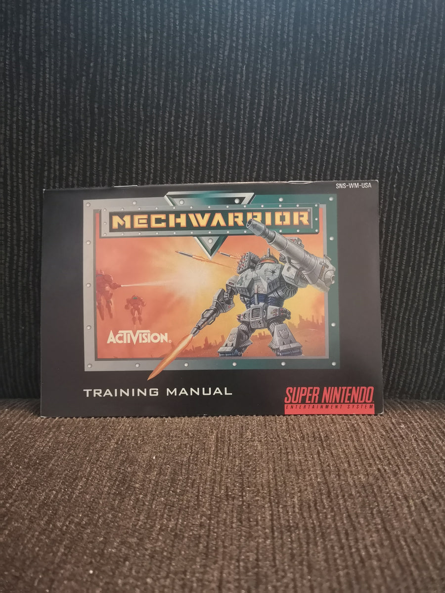 mechwarrior snes manual