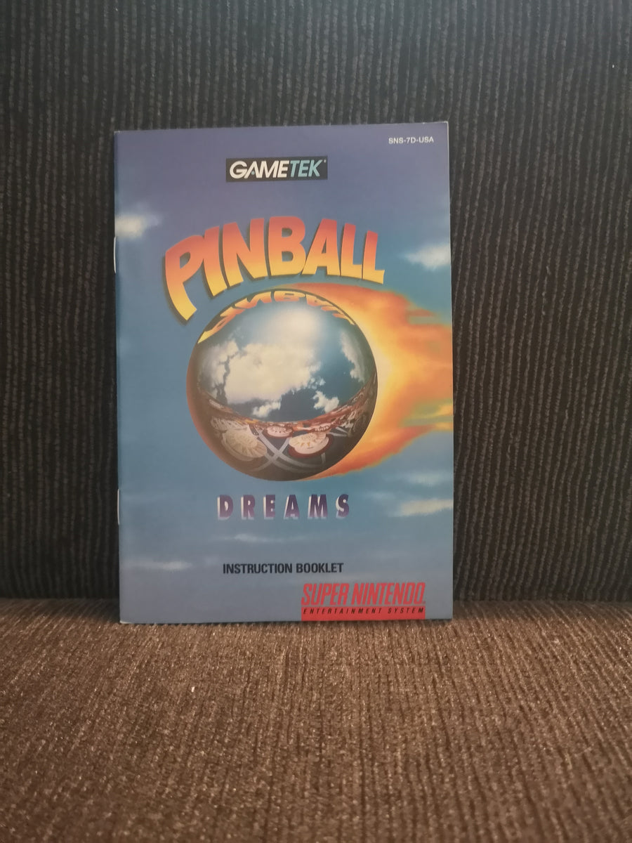 pinball dreams snes manual